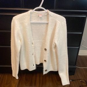 Cream joe fresh button up cardigan